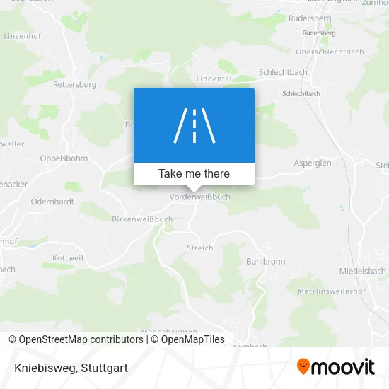 Kniebisweg map
