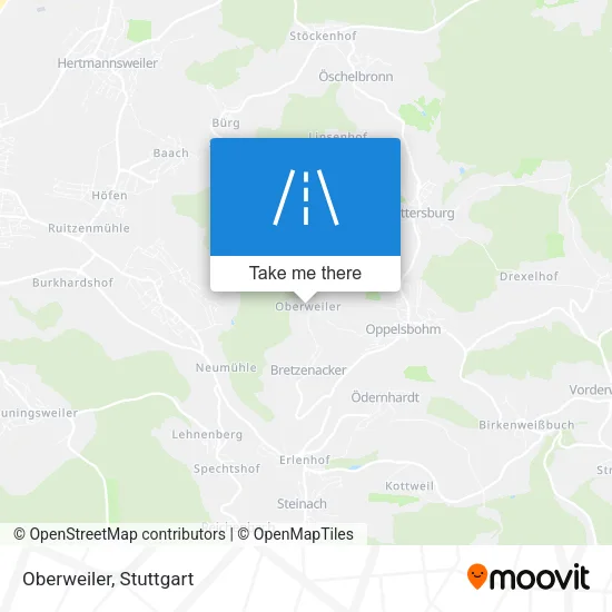 Oberweiler map