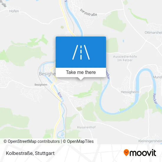 Карта Kolbestraße