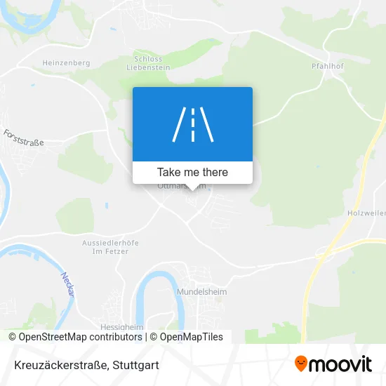 Карта Kreuzäckerstraße