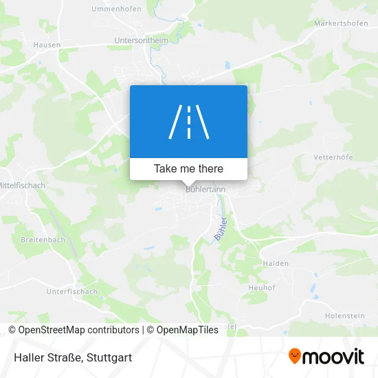 Карта Haller Straße
