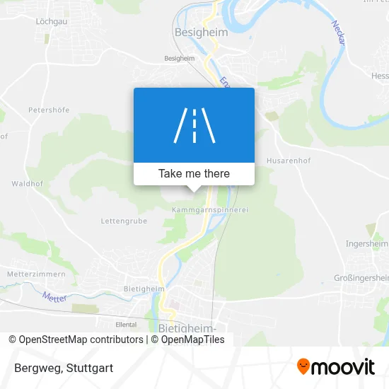 Bergweg map