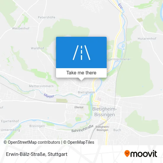 Карта Erwin-Bälz-Straße