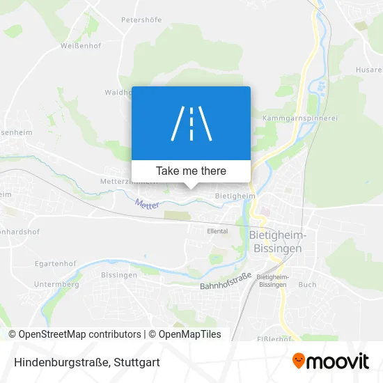 Карта Hindenburgstraße