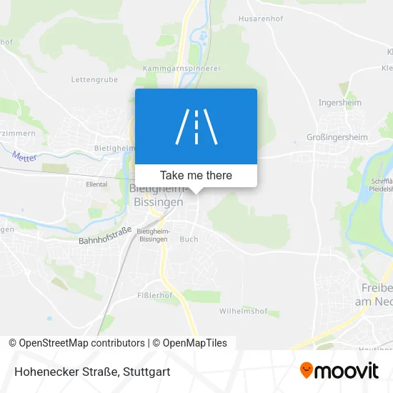 Карта Hohenecker Straße