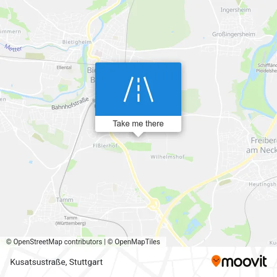 Карта Kusatsustraße
