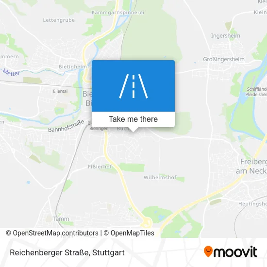 Карта Reichenberger Straße