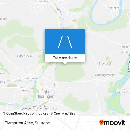 Карта Tiergarten Allee