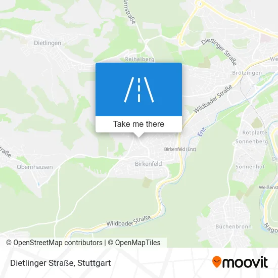 Карта Dietlinger Straße
