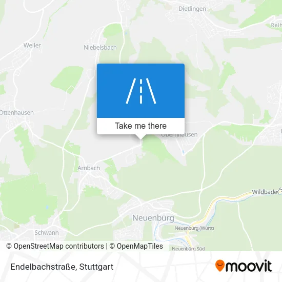 Карта Endelbachstraße