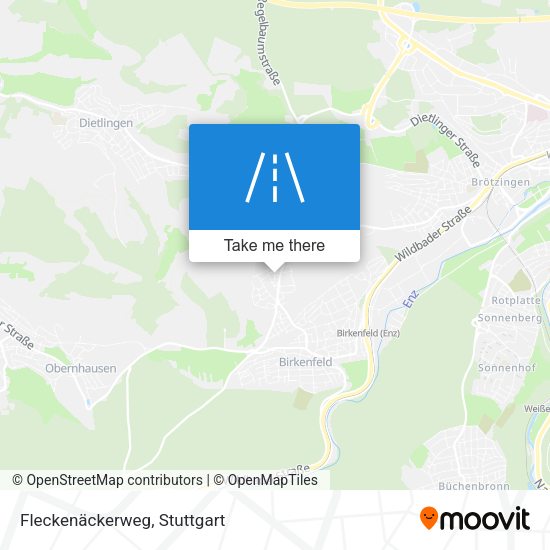 Fleckenäckerweg map