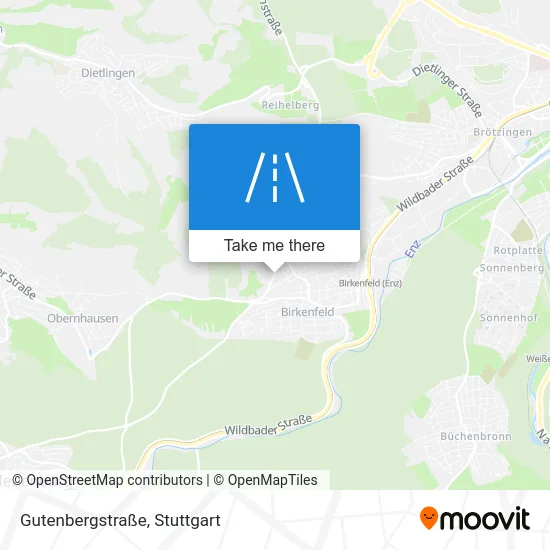 Карта Gutenbergstraße