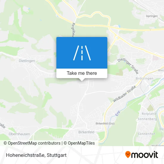 Карта Hoheneichstraße
