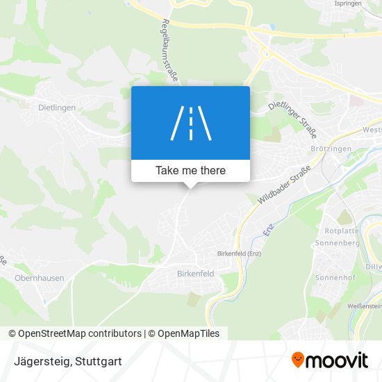 Jägersteig map