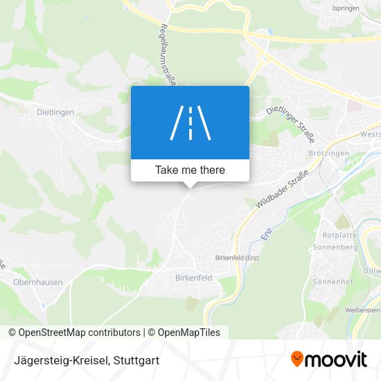 Jägersteig-Kreisel map