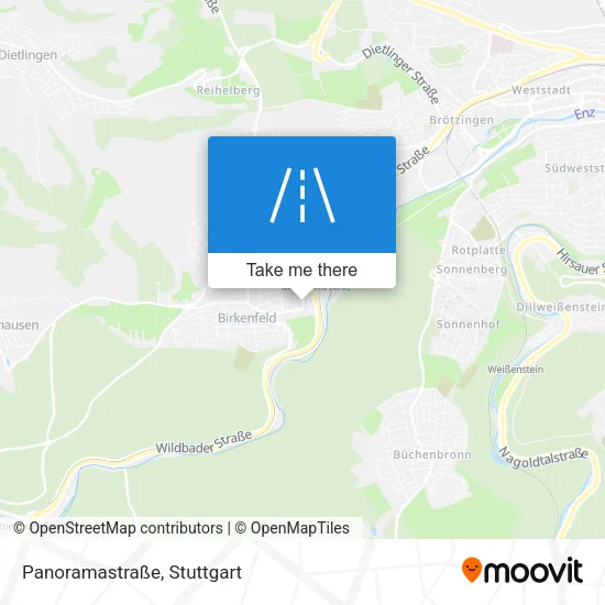 Карта Panoramastraße