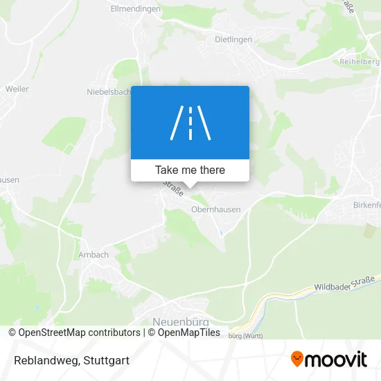Reblandweg map