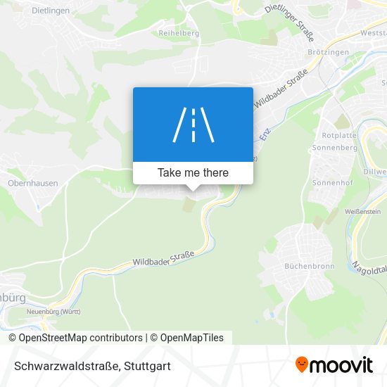 Schwarzwaldstraße map
