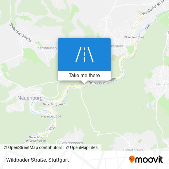 Wildbader Straße map