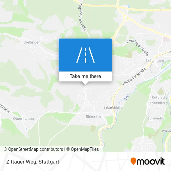 Карта Zittauer Weg
