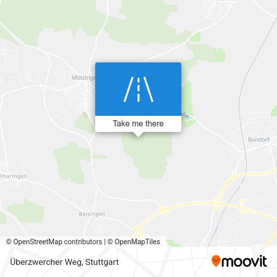 Карта Überzwercher Weg