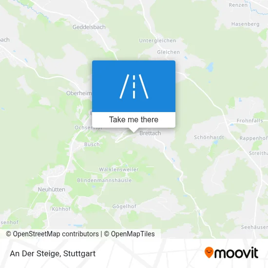An Der Steige map