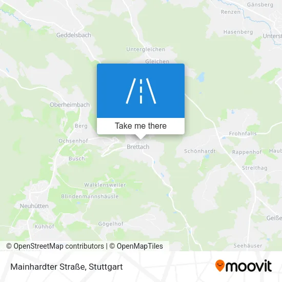 Карта Mainhardter Straße