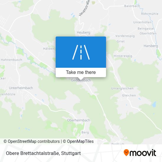 Obere Brettachtalstraße map