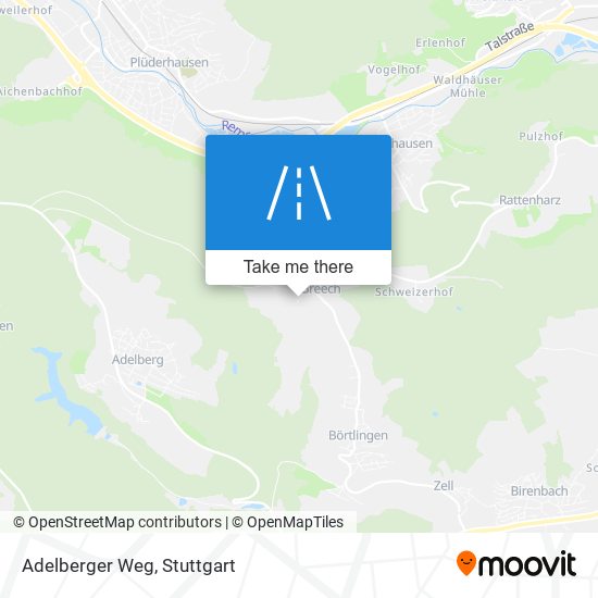 Карта Adelberger Weg