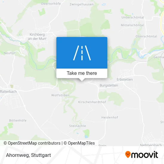 Ahornweg map