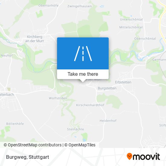 Burgweg map