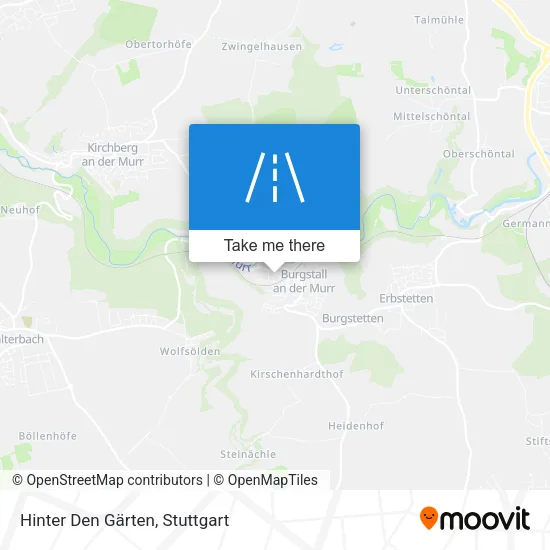 Карта Hinter Den Gärten