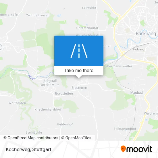 Kocherweg map
