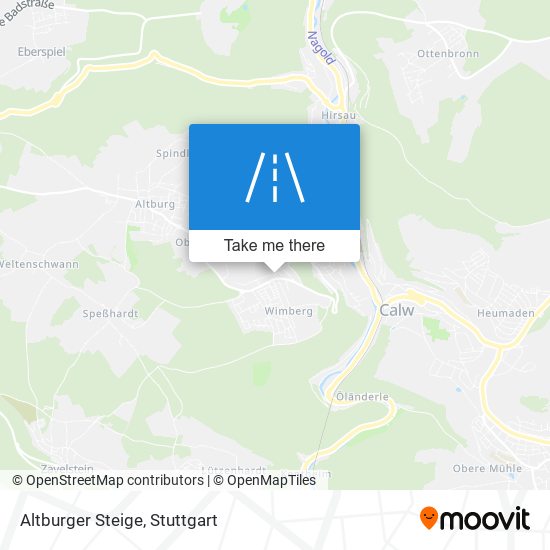 Карта Altburger Steige