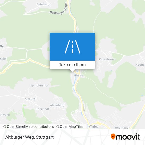 Карта Altburger Weg