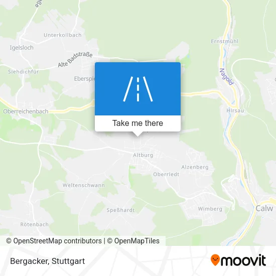 Карта Bergacker