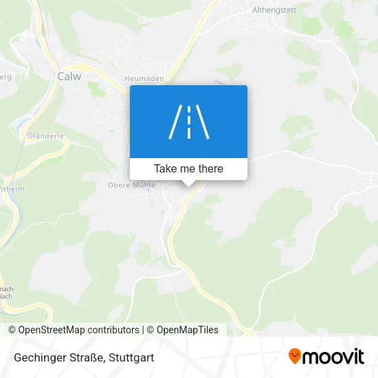 Карта Gechinger Straße