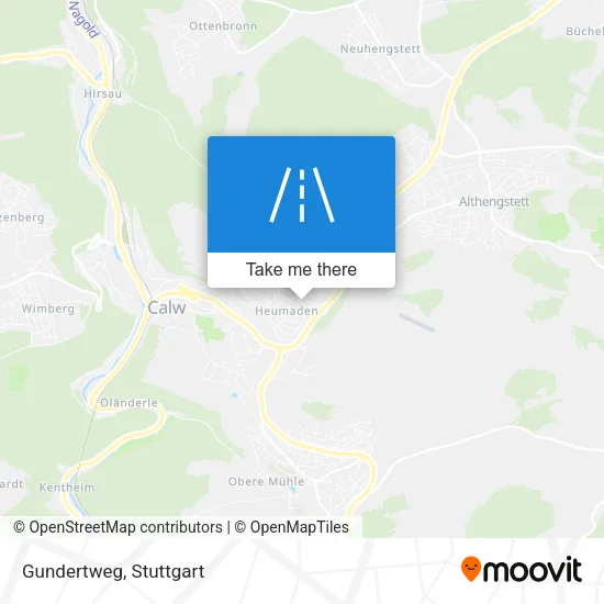 Gundertweg map