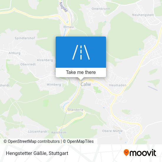 Hengstetter Gäßle map