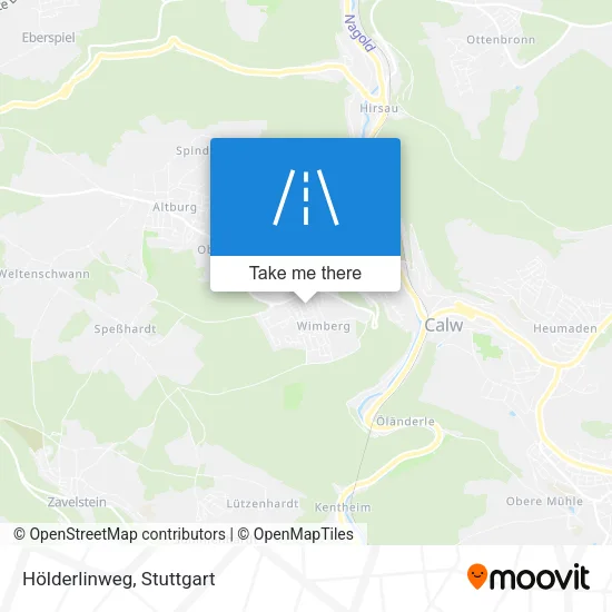 Карта Hölderlinweg