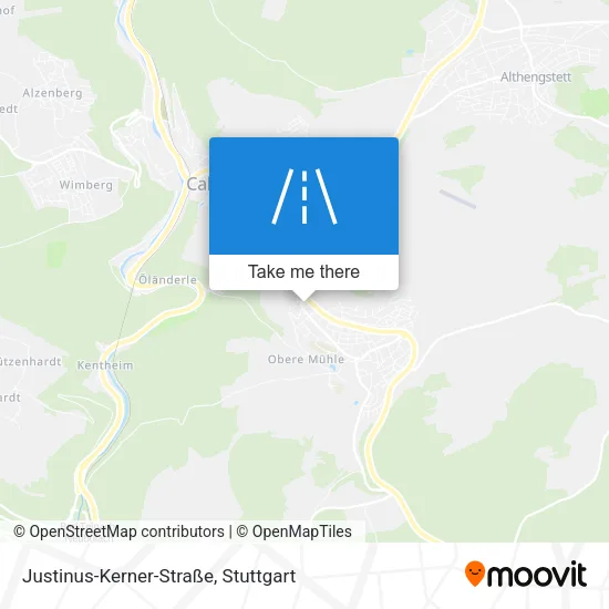 Карта Justinus-Kerner-Straße