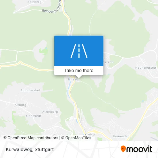 Карта Kurwaldweg