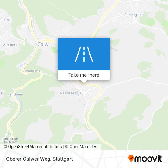 Карта Oberer Calwer Weg