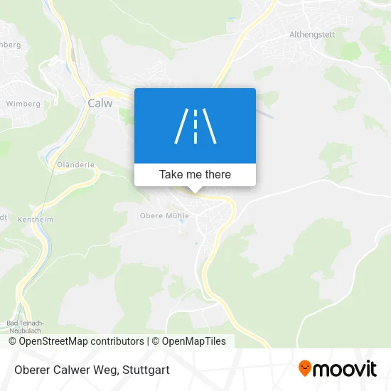Oberer Calwer Weg map