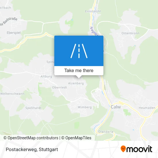 Postackerweg map