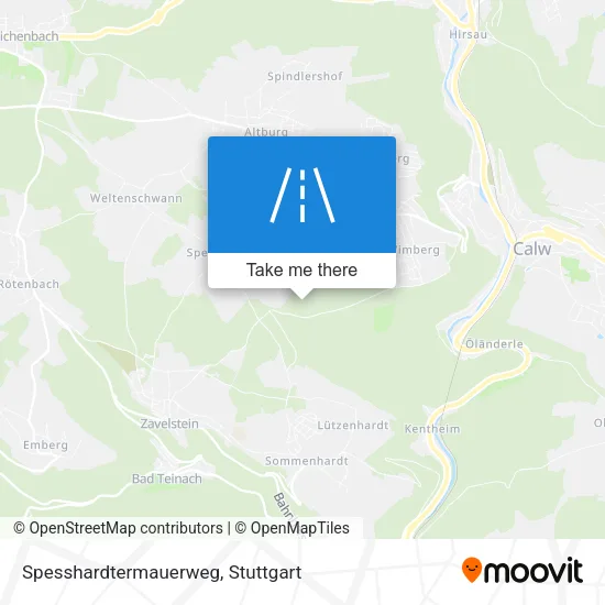 Карта Spesshardtermauerweg