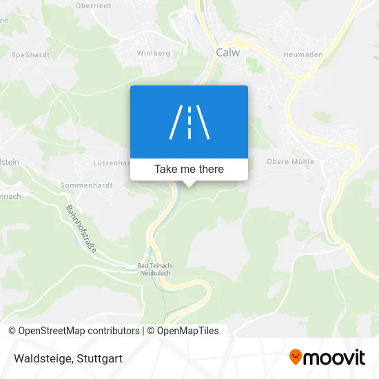 Карта Waldsteige