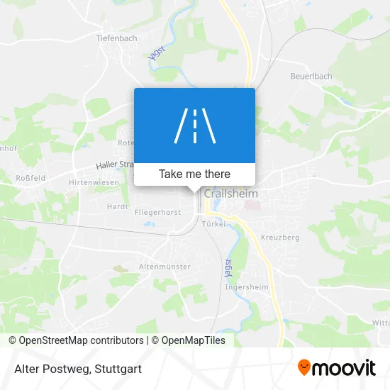 Карта Alter Postweg