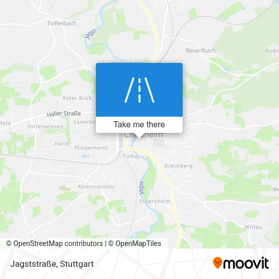 Карта Jagststraße