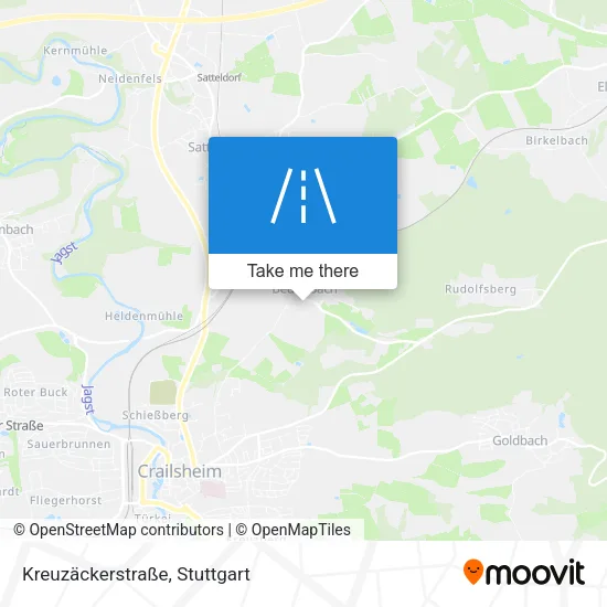 Kreuzäckerstraße map